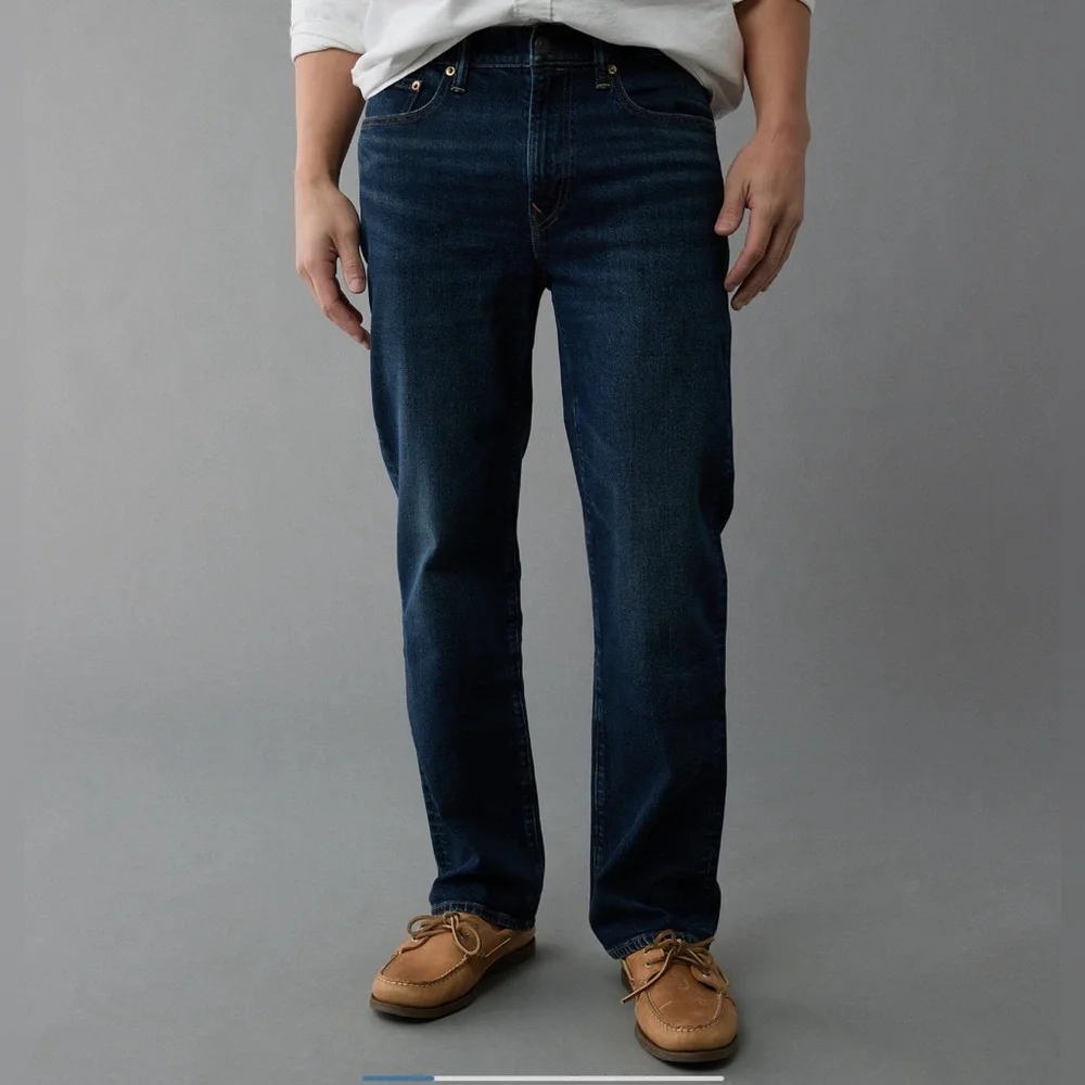 American Eagle Men’s Easyflex + Tencil Fibers Relaxed Straight Jeans